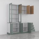 Ver mais imagens de Cozinha Modulada 4 Peças sem Tampo 2 Aéreos 2 Balcões Arizona CabeCasa MadeiraOriginals