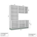 Ver imagem 2 de Cozinha Modulada 4 Peças sem Tampo 2 Aéreos 2 Balcões Arizona CabeCasa MadeiraOriginals