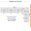 Ver imagem 2 de Cozinha Modulada 9 Peças com Tampo 1 Torre 4 Aéreos 4 Balcões Arizona CabeCasa MadeiraOriginals