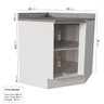 Cozinha Modulada 9 Peças com Tampo 1 Torre 4 Aéreos 4 Balcões Arizona CabeCasa MadeiraOriginals - 16