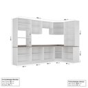 Ver imagem 3 de Cozinha Modulada 9 Peças com Tampo 1 Torre 4 Aéreos 4 Balcões Arizona CabeCasa MadeiraOriginals