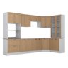 Cozinha Modulada 9 Peças sem Tampo 1 Torre 4 Aéreos 4 Balcões Arizona CabeCasa MadeiraOriginals - 6