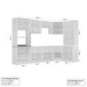 Ver imagem 3 de Cozinha Modulada 9 Peças sem Tampo 1 Torre 4 Aéreos 4 Balcões Arizona CabeCasa MadeiraOriginals