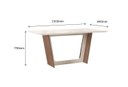 Ver imagem 3 de CONJUNTO SALA DE JANTAR ROMÊNIA 1,56 X 0,84 COM 6 CADEIRAS AMÊNDOA 01A