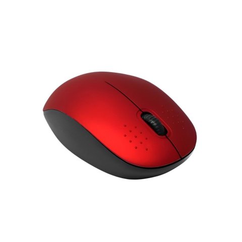 Mouse Óptico Padrão Usb sem Fio N240212-0 Vermelho - Quanhe
