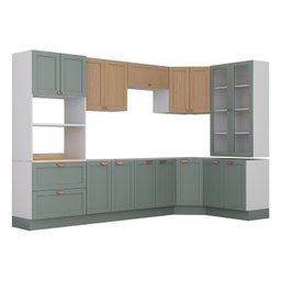 Cozinha Modulada 9 Peças sem Tampo 1 Torre 4 Aéreos 4 Balcões Arizona CabeCasa MadeiraMadeira - 6