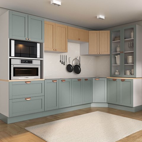 Cozinha Modulada 9 Peças sem Tampo 1 Torre 4 Aéreos 4 Balcões Arizona CabeCasa MadeiraOriginals