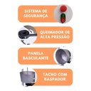 Ver imagem 5 de Misturela para Massas 40L com Queimador a Gás Bivolt - Maná