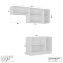 Ver imagem 2 de Cozinha Modulada 3 Peças sem Tampo 2 Aéreos 1 Balcão Arizona CabeCasa MadeiraOriginals