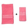 Kit Toalhas de Banho e Rosto 2 Peças 120x65cm Milão Rosa - 2