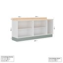 Ver imagem 3 de Cozinha Modulada 2 Peças com Tampo 2 Balcões Arizona CabeCasa MadeiraOriginals Verde/Menta
