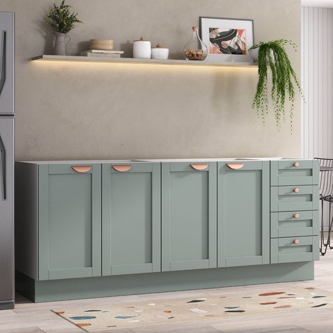 Cozinha Modulada 2 Peças sem Tampo 2 Balcões Arizona CabeCasa MadeiraOriginals