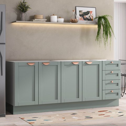 Cozinha Modulada 2 Peças sem Tampo 2 Balcões Arizona CabeCasa MadeiraOriginals