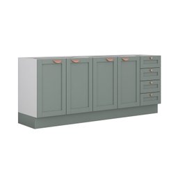 Cozinha Modulada 2 Peças Sem Tampo 2 Balcões Arizona Cabecasa MadeiraMadeira - 7