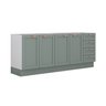 Cozinha Modulada 2 Peças Sem Tampo 2 Balcões Arizona Cabecasa MadeiraMadeira - 7