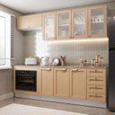 Ver imagem 1 de Cozinha Modulada 6 Peças com Tampo 3 Aéreos 3 Balcões Arizona CabeCasa MadeiraOriginals