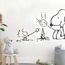 Ver imagem 1 de Adesivo de Parede Snoopy e Fogueira