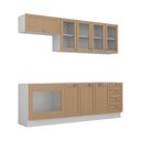 Ver imagem 7 de Cozinha Modulada 6 Peças sem Tampo 3 Aéreos 3 Balcões Arizona CabeCasa MadeiraOriginals