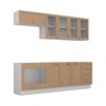 Cozinha Modulada 6 Peças sem Tampo 3 Aéreos 3 Balcões Arizona CabeCasa MadeiraOriginals - 7