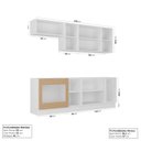 Ver imagem 2 de Cozinha Modulada 6 Peças sem Tampo 3 Aéreos 3 Balcões Arizona CabeCasa MadeiraOriginals