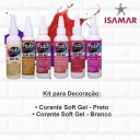 Ver imagem 2 de Corante Soft Gel Alimentício Comestível Branco E Preto