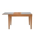 Ver imagem 6 de Mesa de Jantar 1,20m Extensível 1,80m Gênova em Madeira Maciça Mel Tampo em Vidro Off White