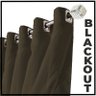 cortina blackout em tecido Livia 5,00 x 2,70 c/voal marrom - 4