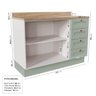 Cozinha Modulada 6 Peças com Tampo 3 Aéreos 3 Balcões Arizona CabeCasa MadeiraMadeira - 10