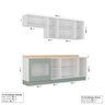 Cozinha Modulada 6 Peças com Tampo 3 Aéreos 3 Balcões Arizona CabeCasa MadeiraMadeira - 2