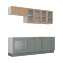 Ver imagem 7 de Cozinha Modulada 6 Peças sem Tampo 3 Aéreos 3 Balcões Arizona CabeCasa MadeiraOriginals