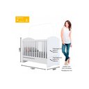 Ver imagem 3 de Berço / Mini Cama Infantil Bala de Menta 3 em 1 (2 Un) Rústico/branco - Henn