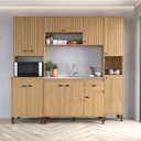 Ver imagem 1 de Cozinha Torino 5 - 223x222x51,5 Marrom/Mel
