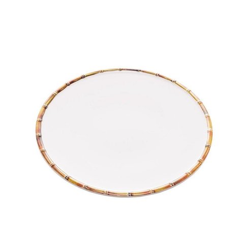 Prato de Bolo Melamina Bambu Asper 33 cm - Mimo Style