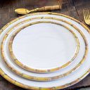 Ver imagem 3 de Prato de Bolo Melamina Bambu Asper 33 cm - Mimo Style