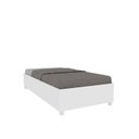 Ver imagem 4 de Cama Box Solteiro Mônaco e Mesa de Cabeceira Veronna Branco/Neve