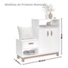 Sapateira Criado Multiuso 8 Pares Design Moderno:off Freijo - 6