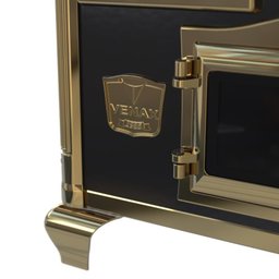 FOGAO A LENHA N 1 PRINCESS PREMIUM PRETO GOLD SD - 5