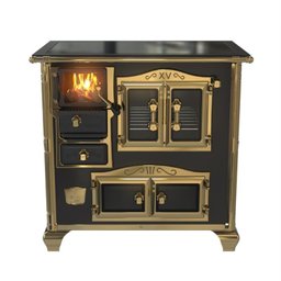 FOGAO A LENHA N 1 PRINCESS PREMIUM PRETO GOLD SD - 1