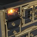 Ver imagem 4 de FOGAO A LENHA N 1 PRINCESS PREMIUM PRETO GOLD SD