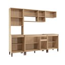 Ver imagem 4 de Cozinha Torino 6 - 253 x 220 x 51,5 Marrom/Mel
