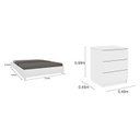 Ver imagem 2 de Cama Box Casal Mônaco e Mesa de Cabeceira Veronna