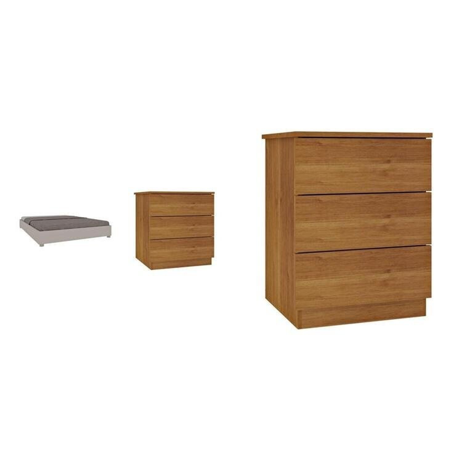 Cama Box Casal Mônaco e Mesa de Cabeceira Veronna - 6
