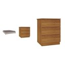Ver imagem 6 de Cama Box Casal Mônaco e Mesa de Cabeceira Veronna Branco/Off White/Neve