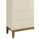 Ver imagem 3 de Guarda-Roupa Retrô 2 Portas Classic New Fosco com Madeira - Reller