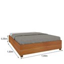Ver imagem 3 de Cama Box Casal Mônaco e Mesa de Cabeceira Veronna Bege/Cinamomo