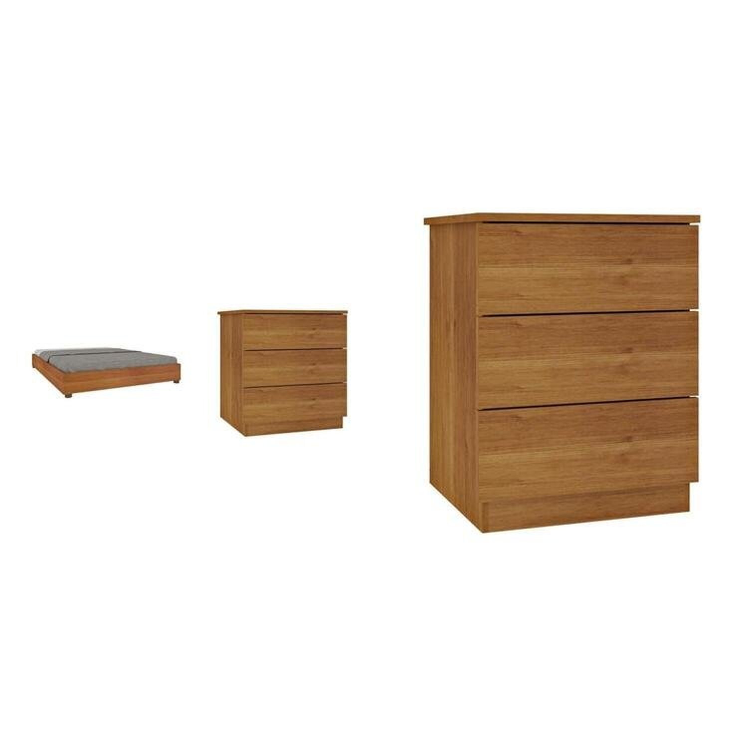 Cama Box Casal Mônaco e Mesa de Cabeceira Veronna - 9