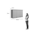 Ver imagem 3 de Armário Aéreo Cozinha Modulado Selene C/ 3 Portas 120cm Jequitiba/off White Fosco - Linea Brasil