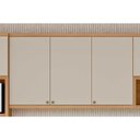 Ver imagem 5 de Armário Aéreo Cozinha Modulado Selene C/ 3 Portas 120cm Jequitiba/off White Fosco - Linea Brasil