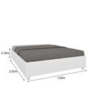 Ver imagem 5 de Cama Box Casal Queen Mônaco e Mesa de Cabeceira Veronna Branco/Neve