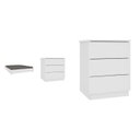 Ver mais imagens de Cama Box Casal Queen Mônaco e Mesa de Cabeceira Veronna Branco/Neve